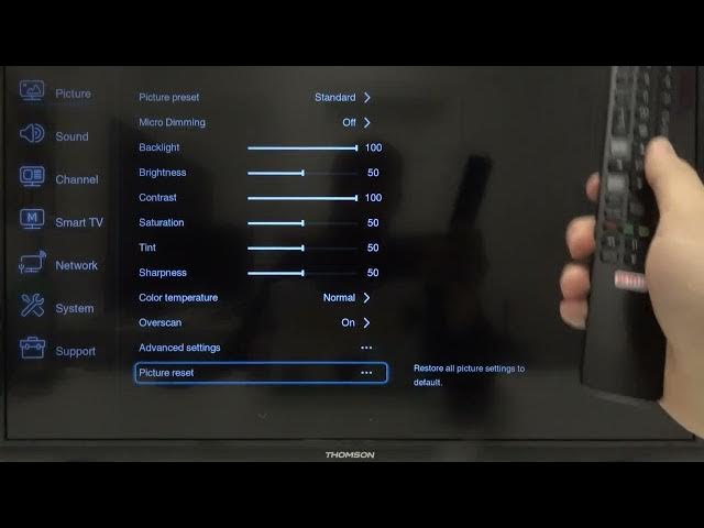Video thumbnail for How to Reset Picture Settings in THOMSON Smart LED TV?