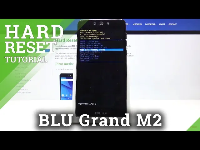 Video thumbnail for How to Hard Reset BLU Grand M2 – Remove Screen Lock