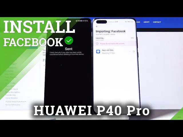 Video thumbnail for How to Get Facebook in Huawei P40 Pro - Transfer Facebook Data