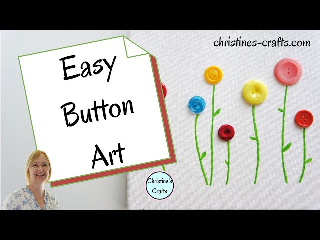 Video thumbnail for EASY CUTE BUTTON ART TUTORIAL FOR ADULTS AND KIDS - 5 Minute Craft Tutorial