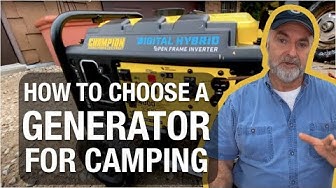 Video thumbnail for HOW TO CHOOSE A GENERATOR: Camping, RVs, & Outdoor Living