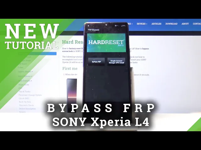 Video thumbnail for How to Bypass Google Verification in SONY Xperia L4 – Unlock FRP