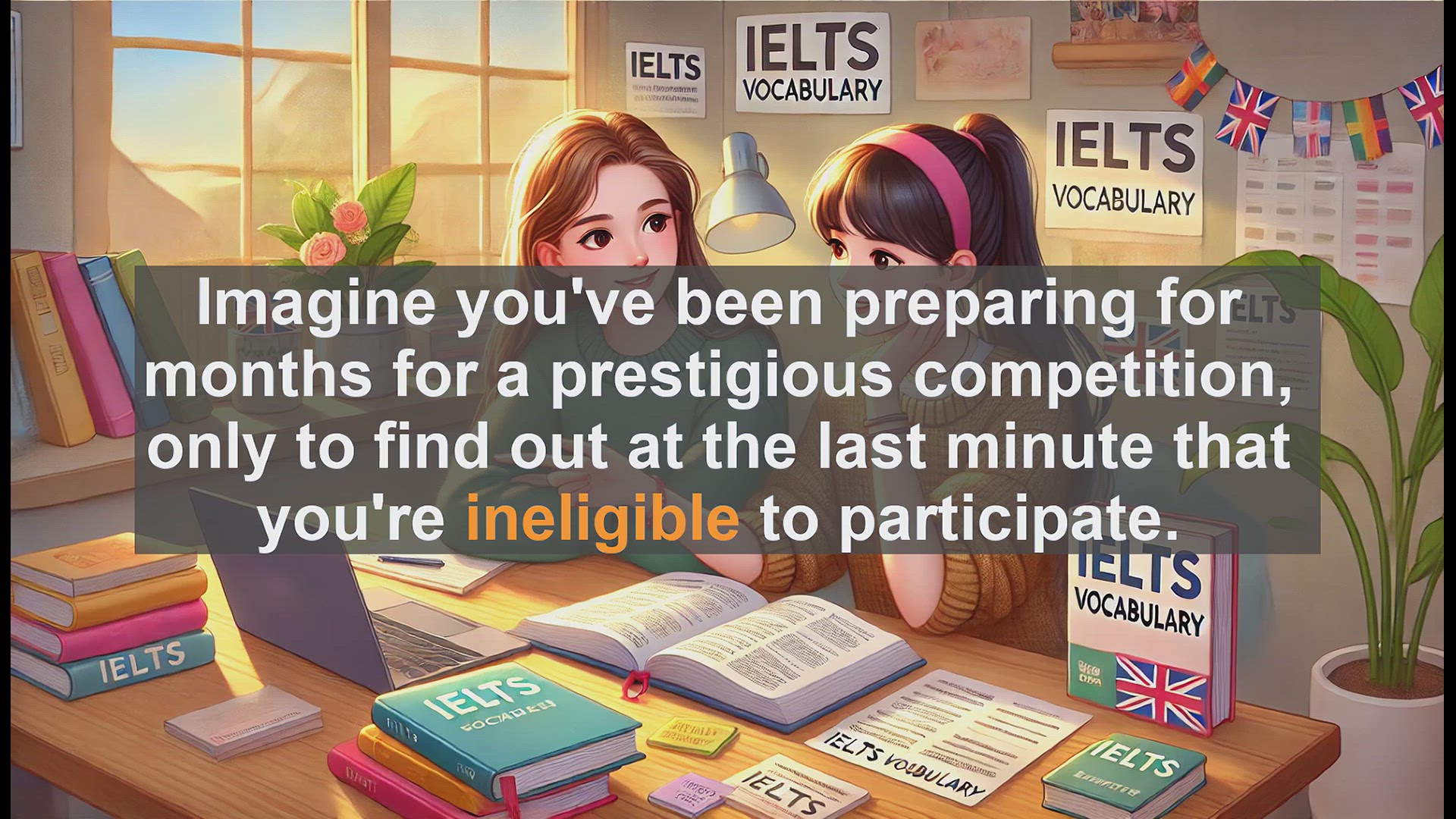 'Video thumbnail for 5000 Must Know IELTS 8.0 Vocabulary - Understanding 'Ineligible': Boost Your IELTS Vocabulary'
