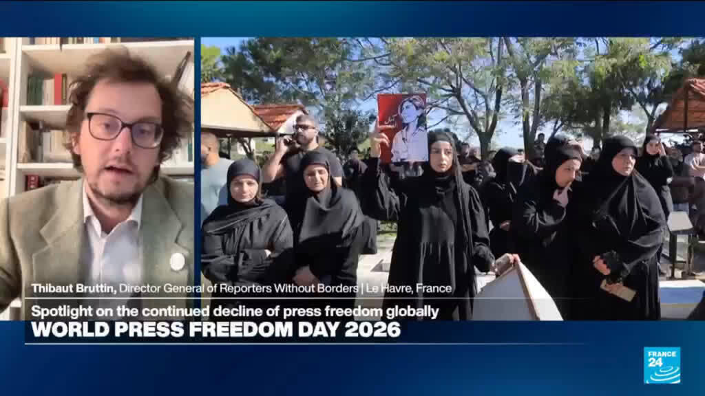 Video thumbnail for Spotlight on the continued decline of press freedom globally