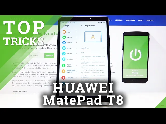 Video thumbnail for TOP TRICKS for HUAWEI MatePad T8 – Best Options / Cool Features