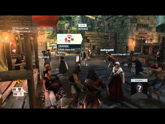 Video thumbnail for Assassin's Creed IV: Black Flag - (Multiplayer) Wolf Pack on Saba Island Map, Synch Kill & Infection