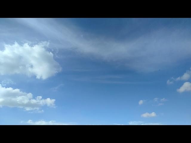 Video thumbnail for White clouds and blue sky time lapse day light.