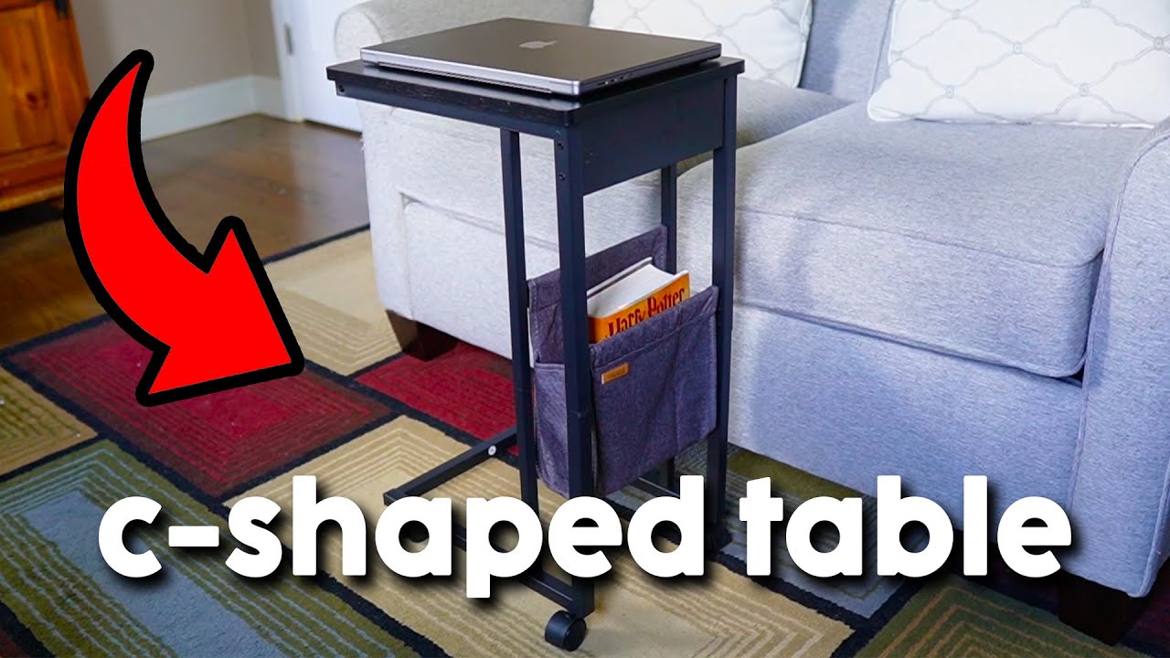 Video thumbnail for Vasagle C-Shaped Side Table Assembly and Hands On | What To Expect