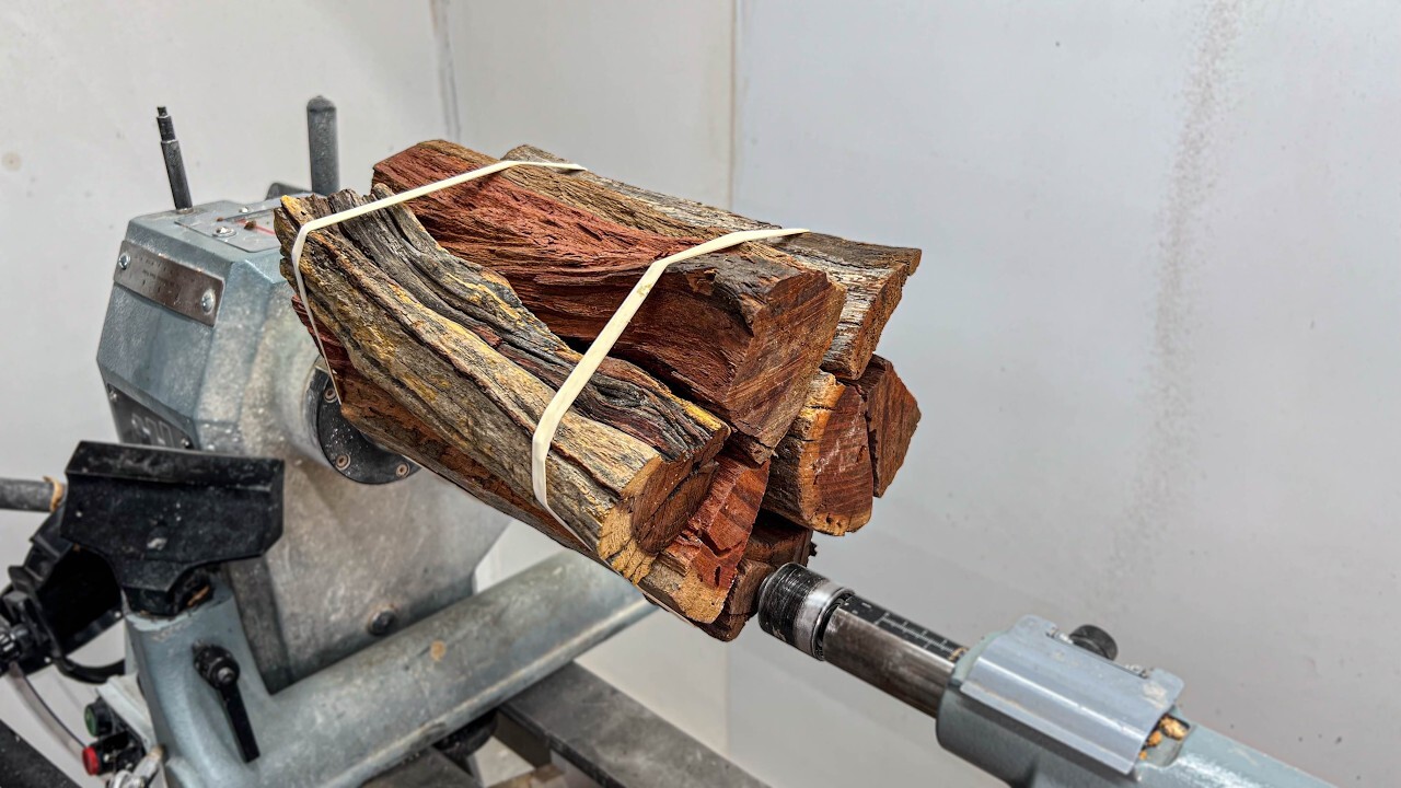 Video thumbnail for Transforming South African Wood into an Orange Urn