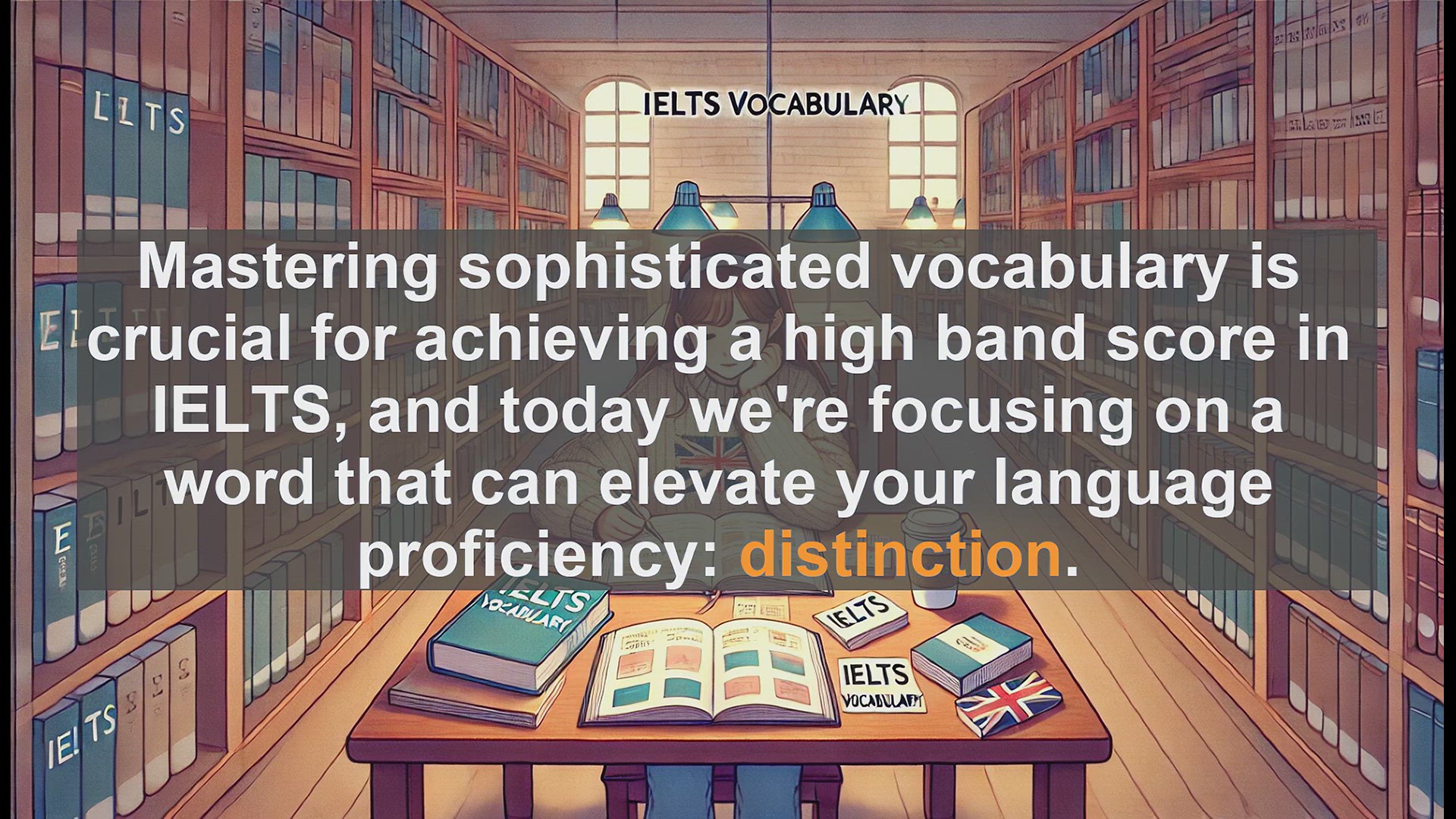 'Video thumbnail for 5000 Must Know IELTS 8.0 Vocabulary - IELTS Vocabulary: Understanding and Using 'Distinction''