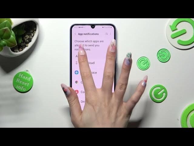 Video thumbnail for How to Turn On / Off App Notifications on Samsung Galaxy A34