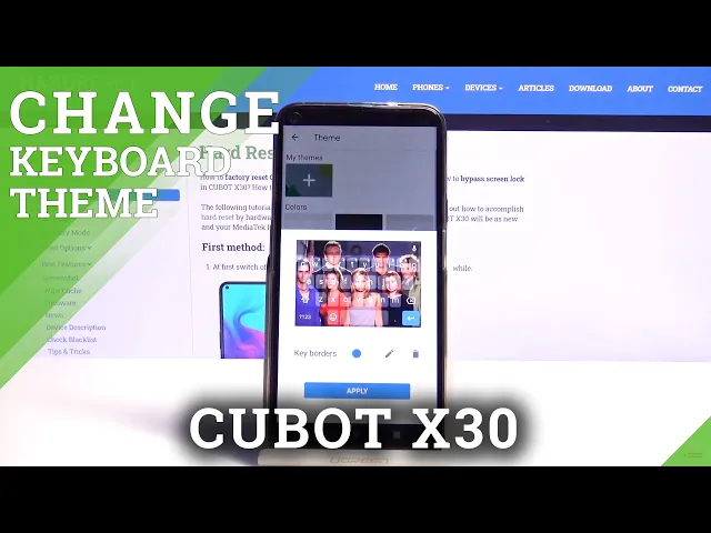 Video thumbnail for How to Customize Keyboard in CUBOT X30 - Change Keyboard Theme