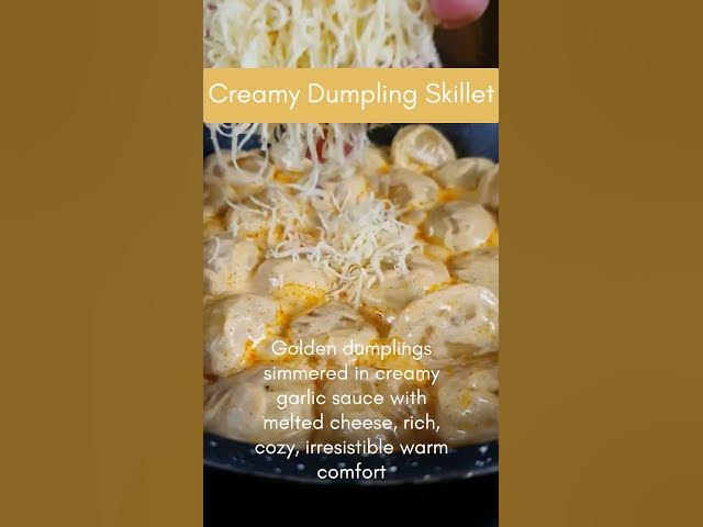Video thumbnail for Frozen Dumplings Transform Into This Creamy Masterpiece #comfortfood #viral