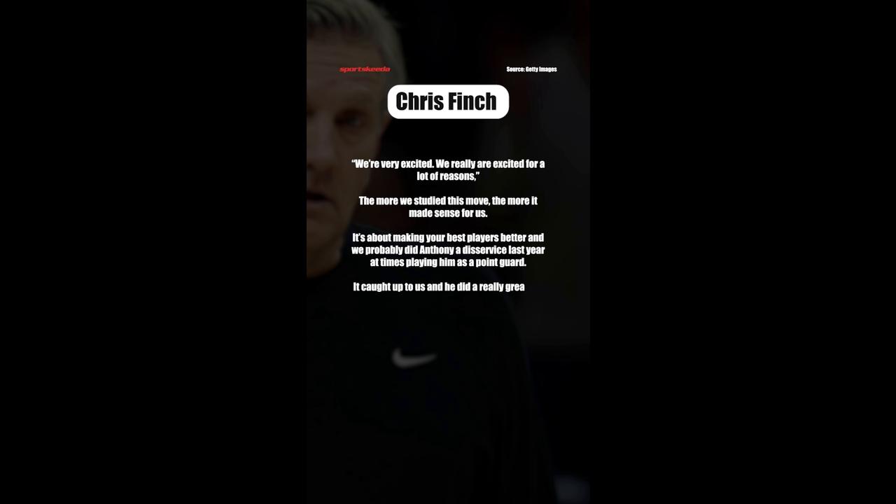 Video thumbnail for Chris Finch Admits Anthony Edwards’ Struggles as LaMelo Ball Joins Timberwolves