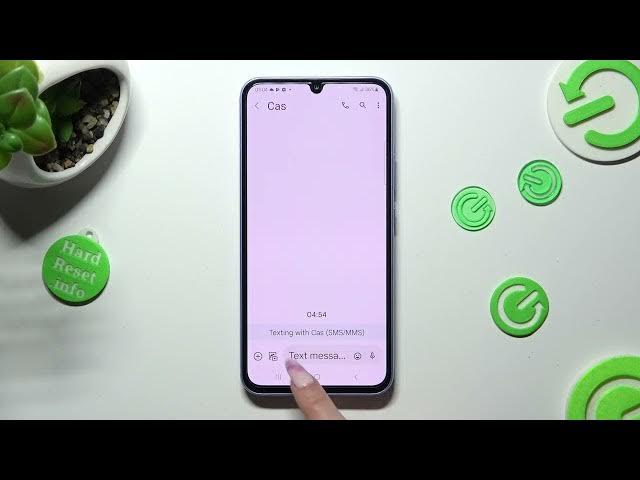 Video thumbnail for How to Add Photos To Your Text Message on Samsung Galaxy A34