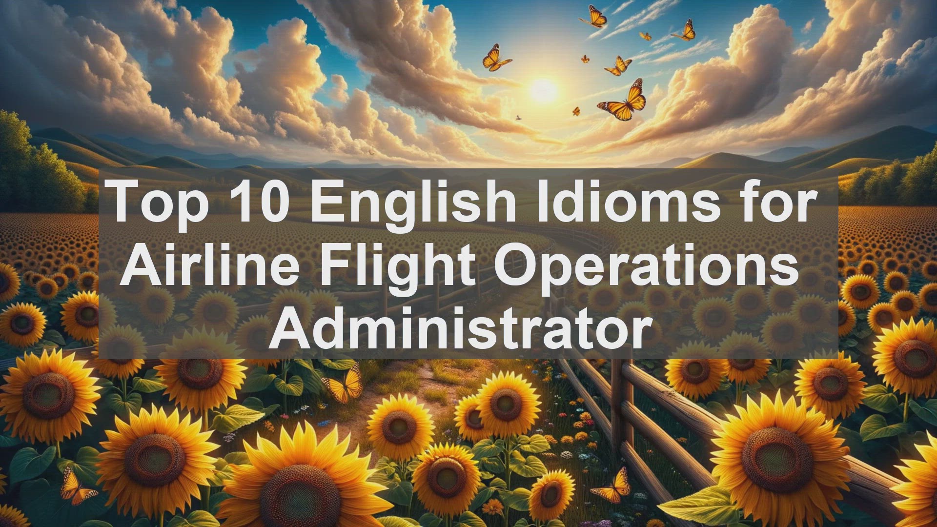 'Video thumbnail for Top 10 English Idioms for Airline Flight Operations Administrator'