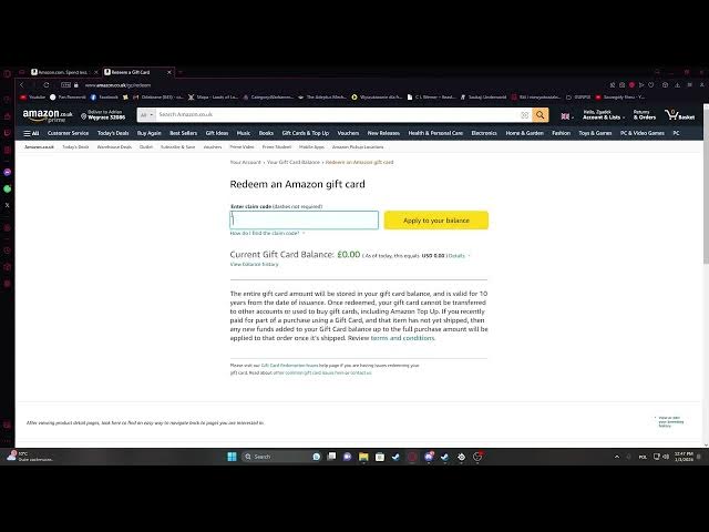 Video thumbnail for How To Redeem Amazon Gift Card in 2024