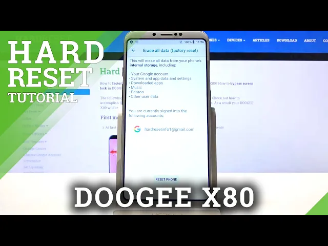 Video thumbnail for Hard Reset DOOGEE X80 - Factory Data Reset via Settings | Restore Defaults