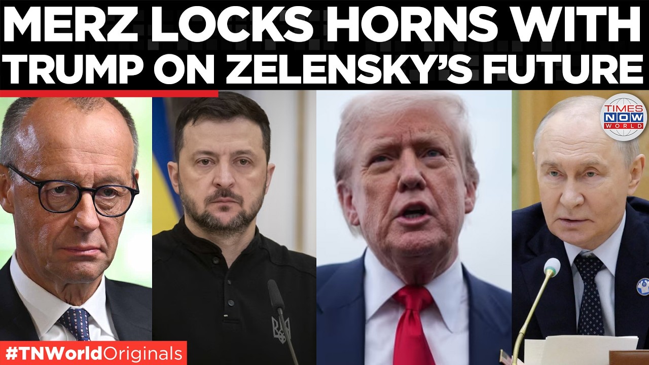 Video thumbnail for MERZ VS TRUMP: Germany Backs Zelensky, Says "We Need More Pressure on Putin" | Times Now World