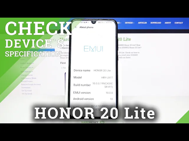 Video thumbnail for Checking Specification in HONOR 20 Lite