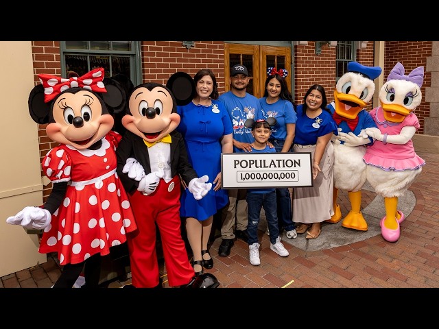 Video thumbnail for Disneyland Resort Welcome Honorary 1 Billionth Guest