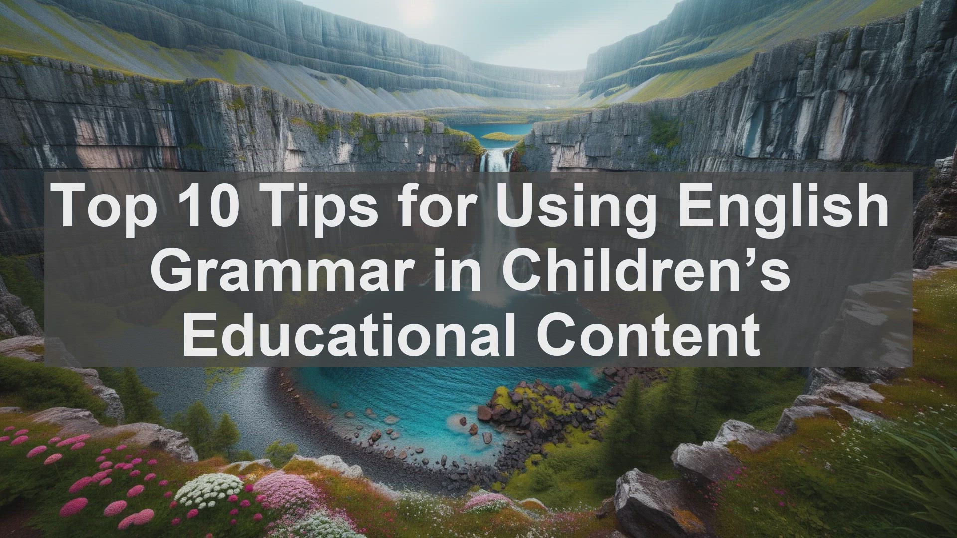 'Video thumbnail for Top 10 Tips for Using English Grammar in Childrens Educational Content'