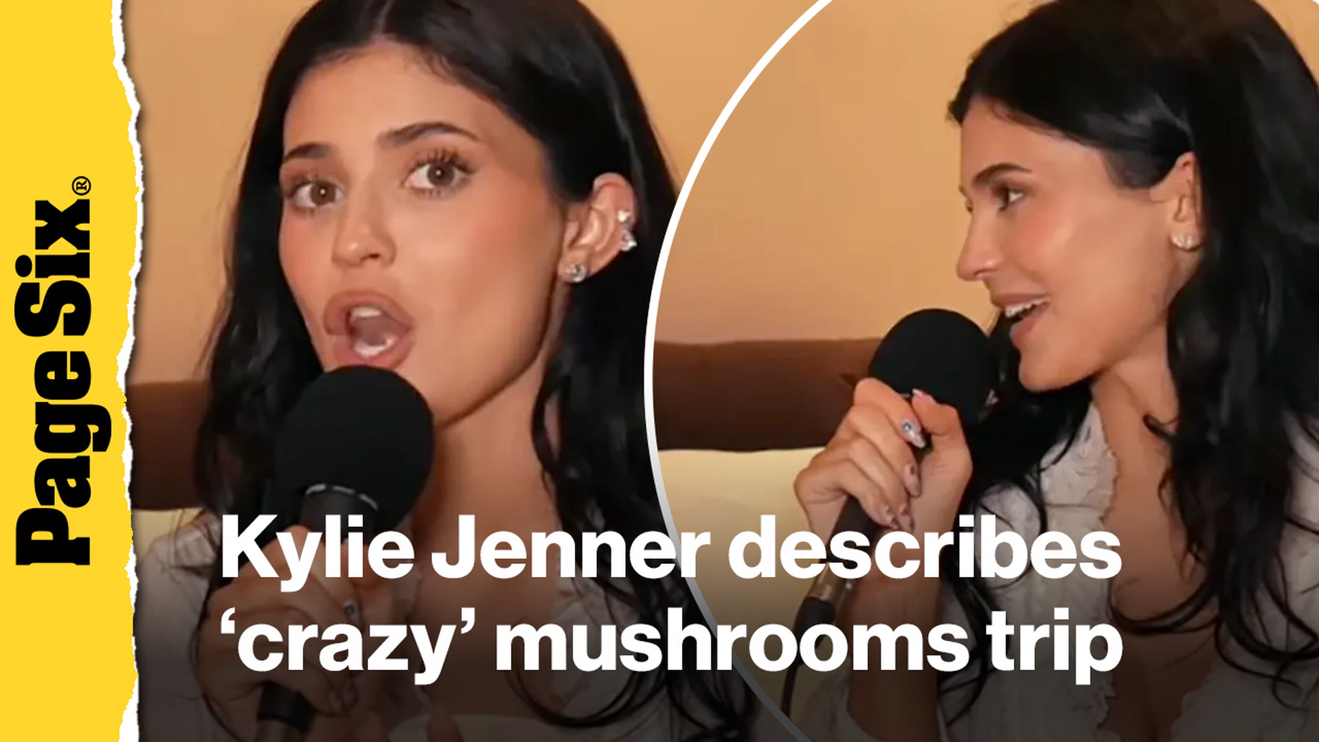 Video thumbnail for Kylie Jenner describes 'crazy' mushrooms trip that left her in tears
