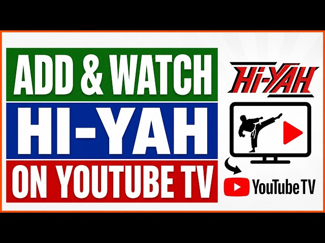 Video thumbnail for How To Add And Watch Hi-YAH On YouTube TV? [in 2026]