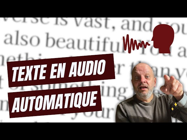 Video thumbnail for Texte en Audio AUTOMATIQUE avec l'IA 🗣️ pour WordPress