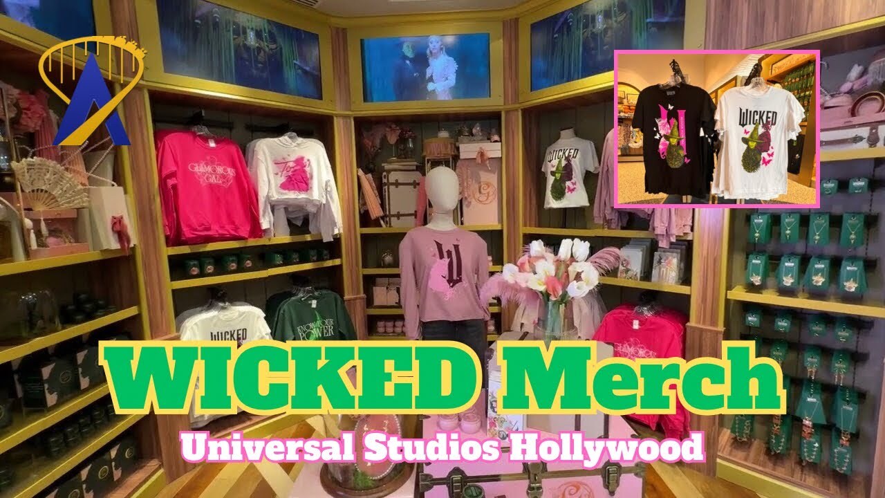 Video thumbnail for Wicked Movie Merchandise at Universal Studios Hollywood