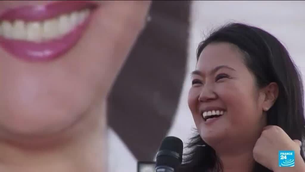 Video thumbnail for Peru's Keiko Fujimori celebrates election win as opponent alleges fraud