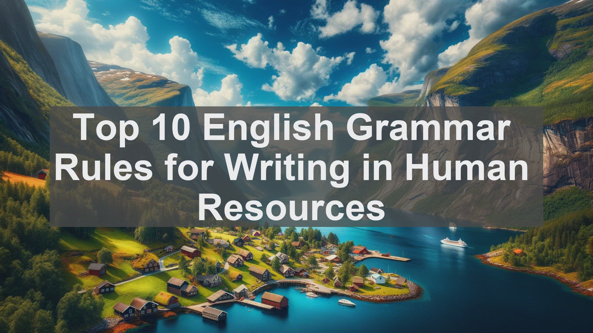 'Video thumbnail for Top 10 English Grammar Rules for Writing in Human Resources'