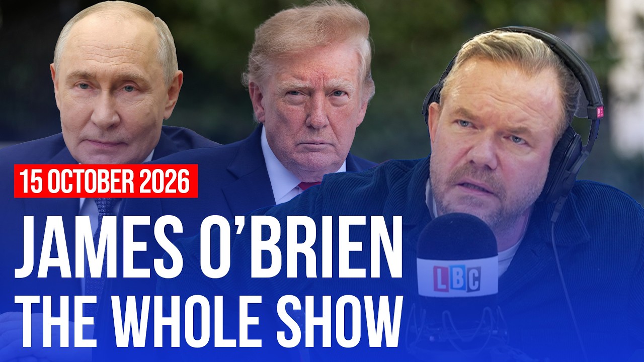 Video thumbnail for Want to know what Putin wants? Watch Donald Trump| James O'Brien - The Whole Show