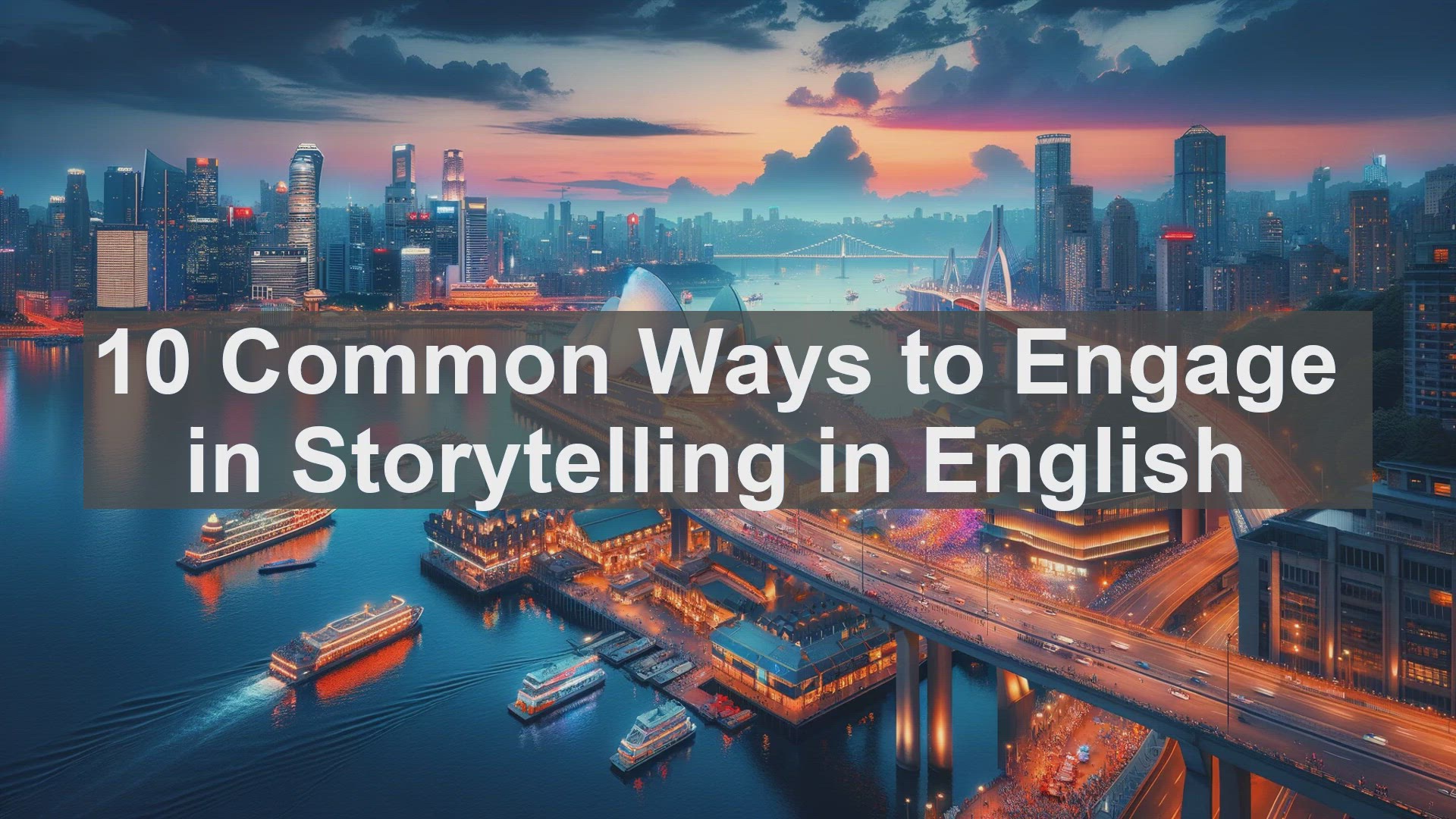 'Video thumbnail for 10 Common Ways to Engage in Storytelling in English '