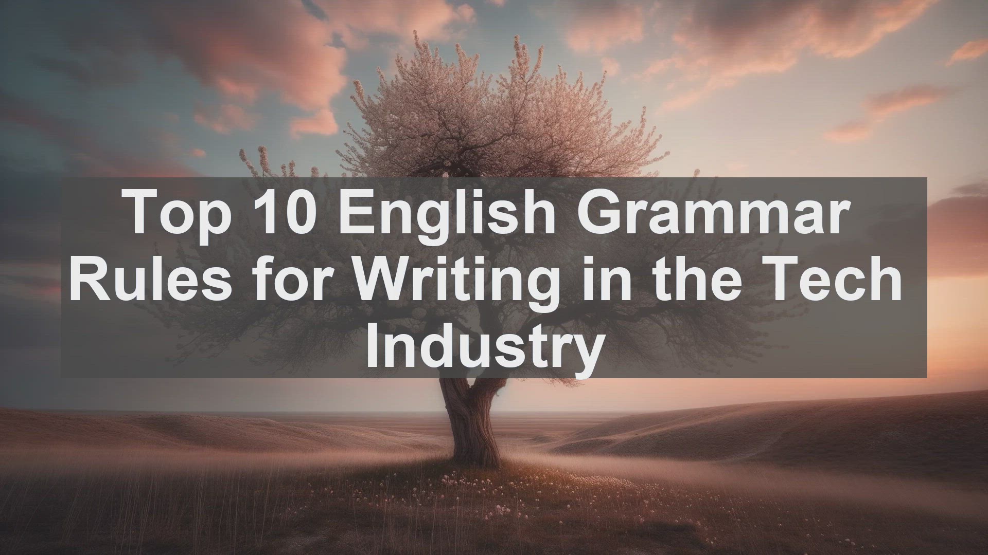'Video thumbnail for Top 10 English Grammar Rules for Writing in the Tech Industry'