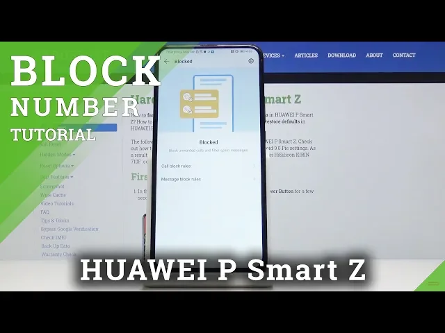 Video thumbnail for How to Block Number in HUAWEI P Smart Z – Block Calls & Texts
