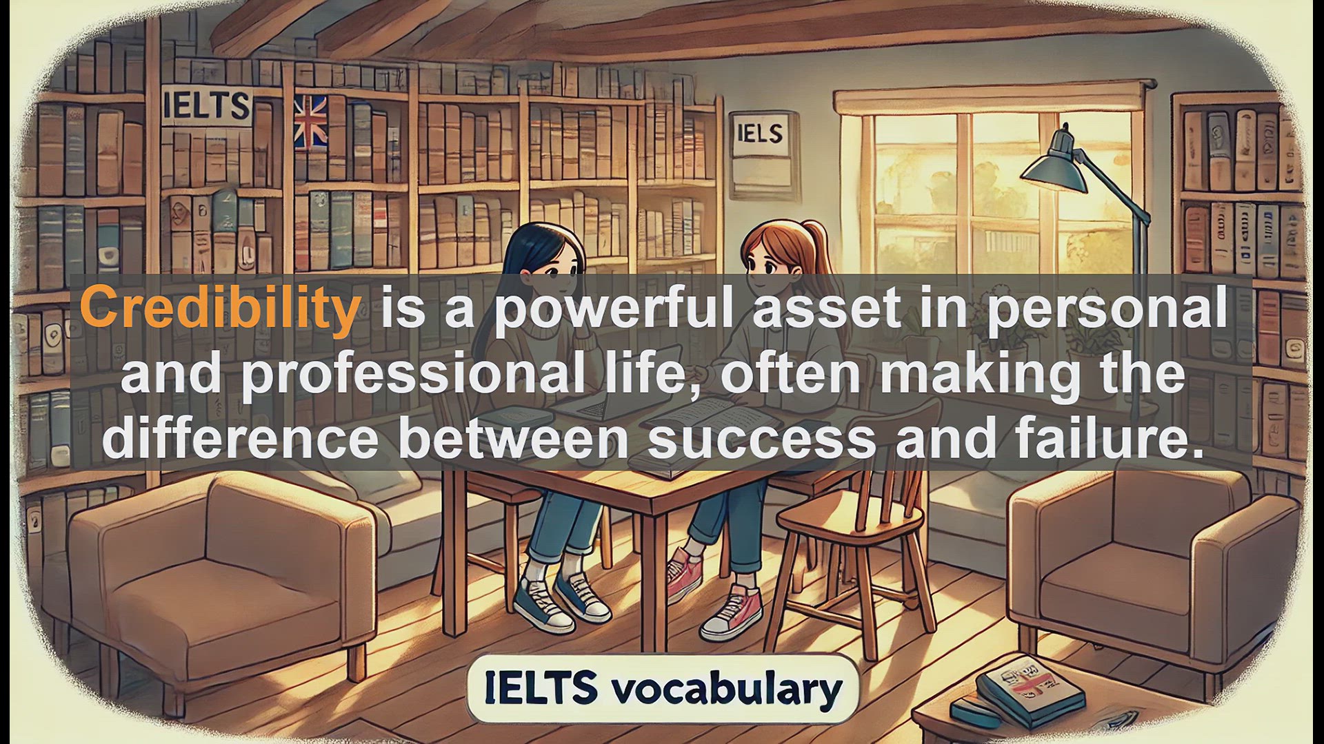 'Video thumbnail for 5000 Must Know IELTS 8.0 Vocabulary - Boost Your IELTS Score: Understanding Credibility'
