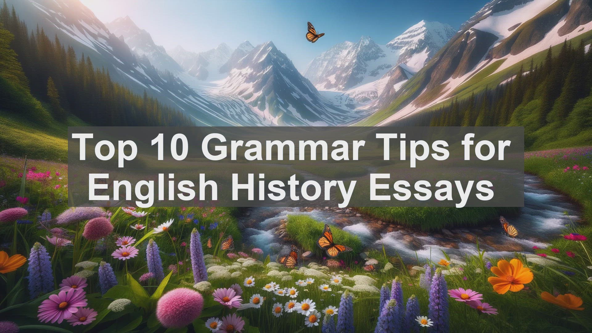 'Video thumbnail for Top 10 Grammar Tips for English History Essays'