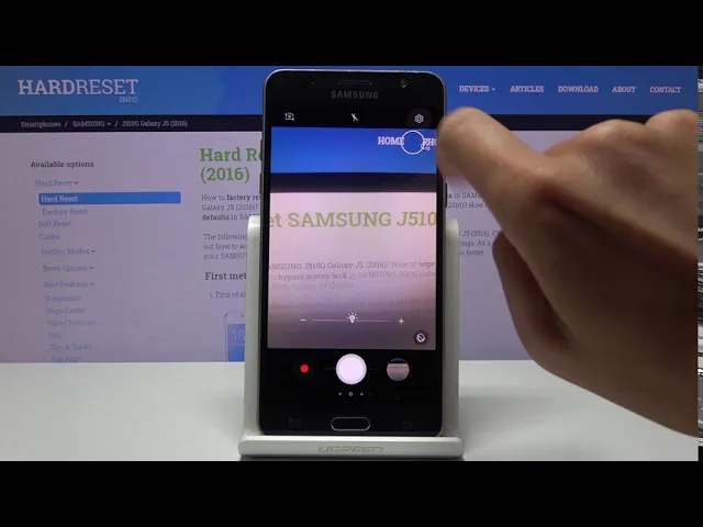 Video thumbnail for How to Use Camera Timer in SAMSUNG Galaxy J5 (2016)  – Set Up Self Timer