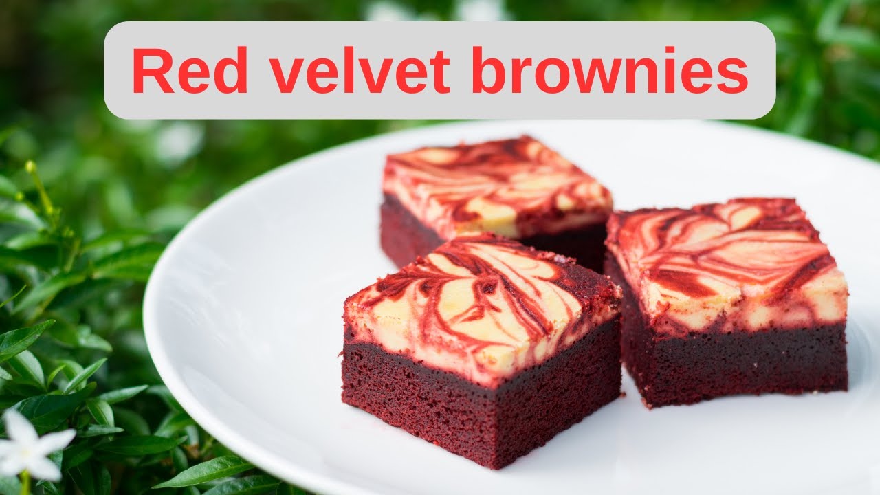 'Video thumbnail for Red velvet brownies low carb recipe: video blog'
