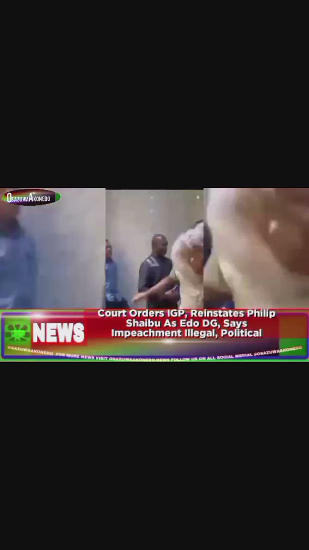 Video thumbnail for Court Orders IGP, Reinstates Philip Shaibu As Edo DG, Says Impeachment Illegal, Political ~ OsazuwaAkonedo