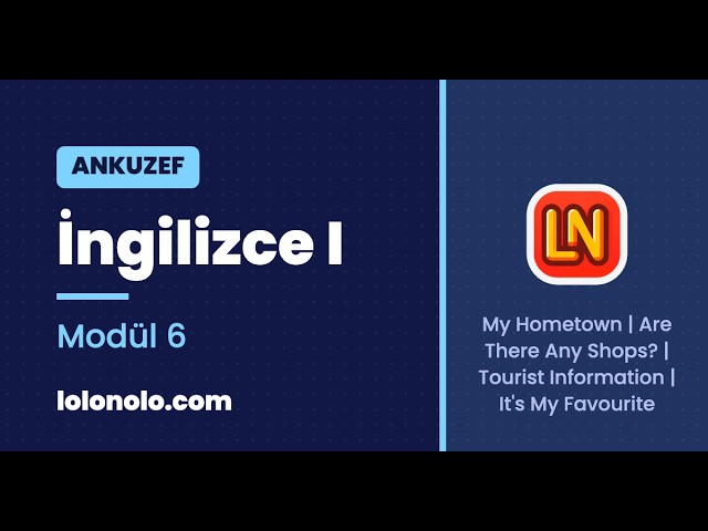 Video thumbnail for Ankuzef İngilizce I Modül 6 Deneme Sınavı