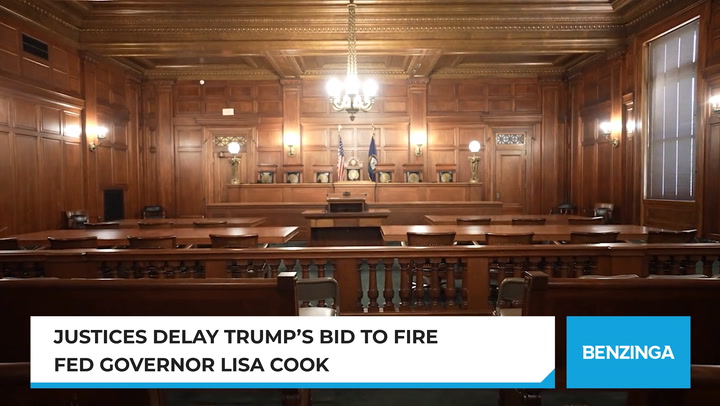'Video thumbnail for Justices Delay Trump’s Bid To Fire Fed Governor Lisa Cook'