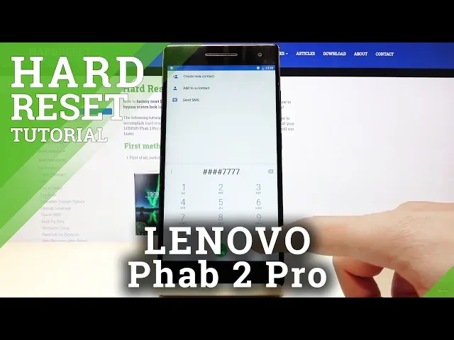 Video thumbnail for How to Wipe All Data via Secret Code in Lenovo Phab 2 Pro - Hard Reset