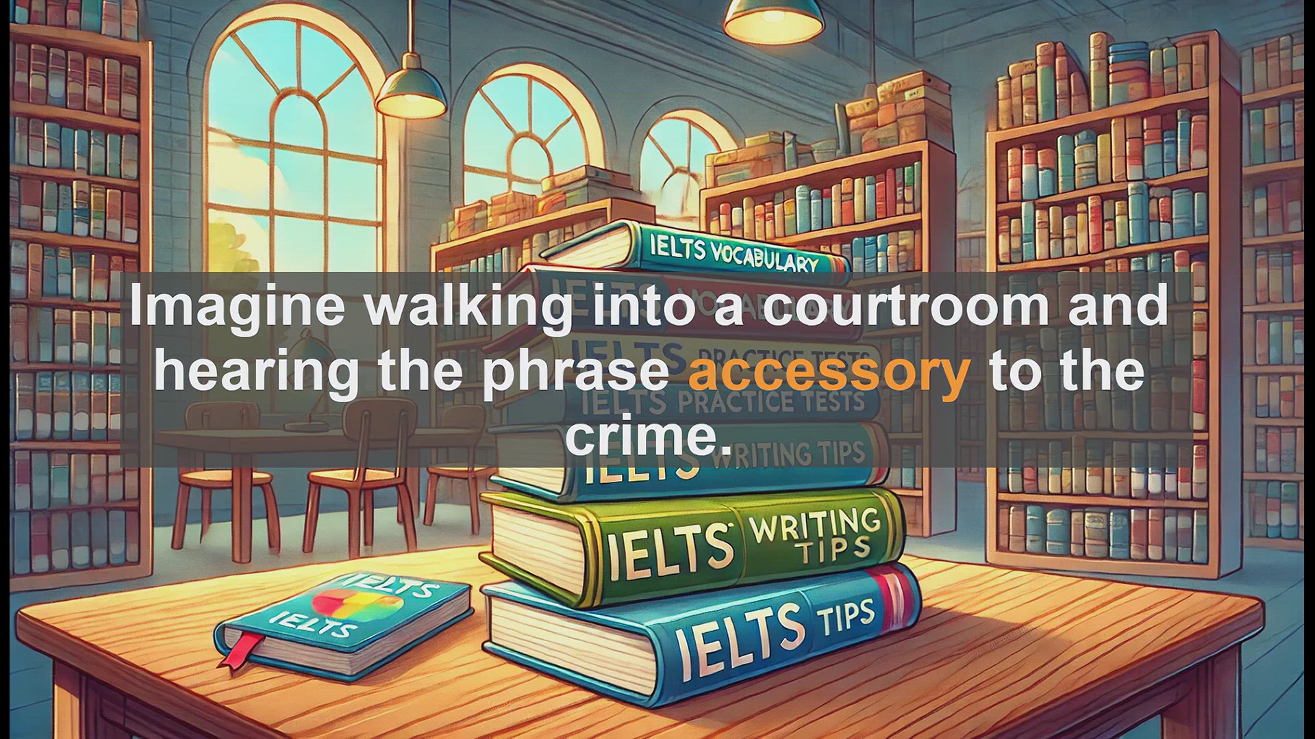 'Video thumbnail for 5000 Must Know IELTS 8.0 Vocabulary - Understanding 'Accessory': From Fashion to Law'