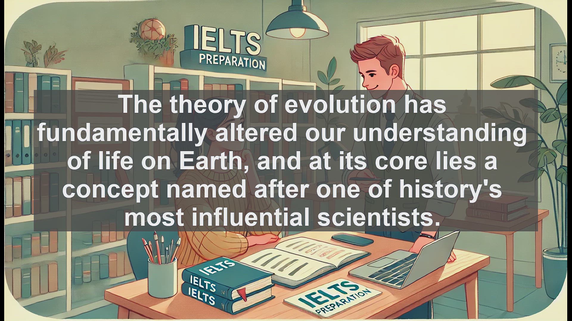 'Video thumbnail for 2000 Must Know IELTS 9.0 Vocabulary - Darwinism Explained: Key Concept for IELTS Success'