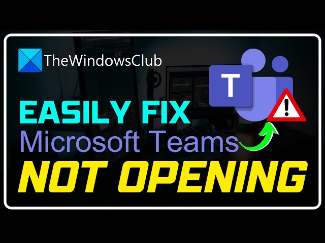 Video thumbnail for Microsoft Teams not opening or launching on PC
