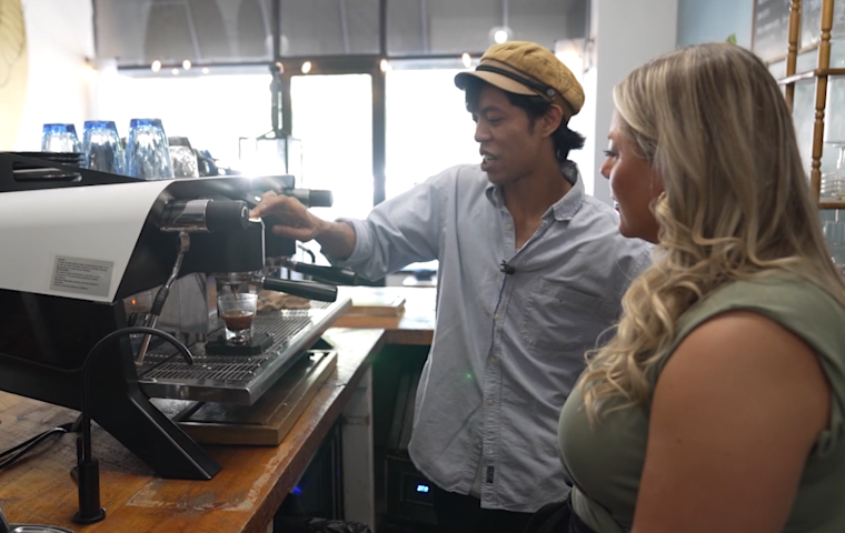 Video thumbnail for Local café helps coffee lovers master the art of brewing at home