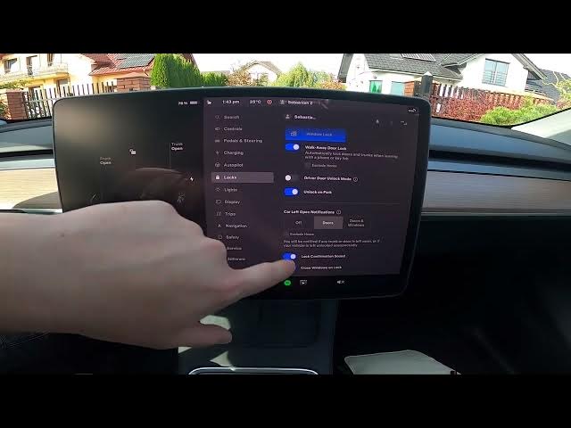 Video thumbnail for How to Manage Car Left Open Notifications in Tesla Model Y ( 2020 - now )