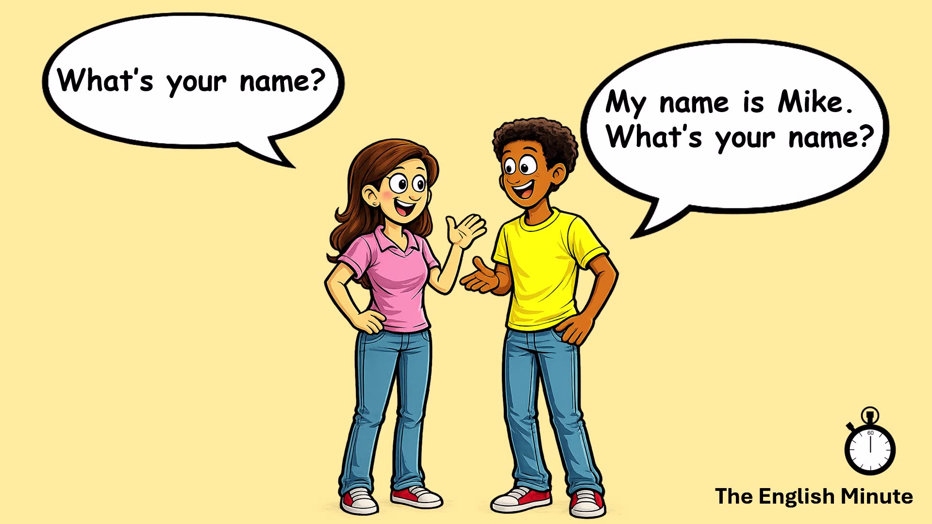 'Video thumbnail for Learn Simple Greetings | The English Minute'